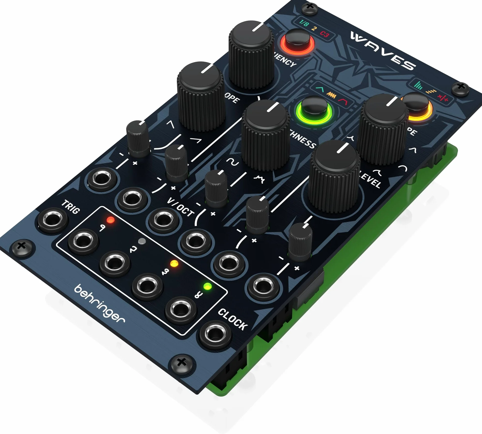 Behringer WAVES Modulador de Marea y Generador de Función para Eurorack Módulo LFO Versátil para Modulación Dinámica de Sintetizador Modular