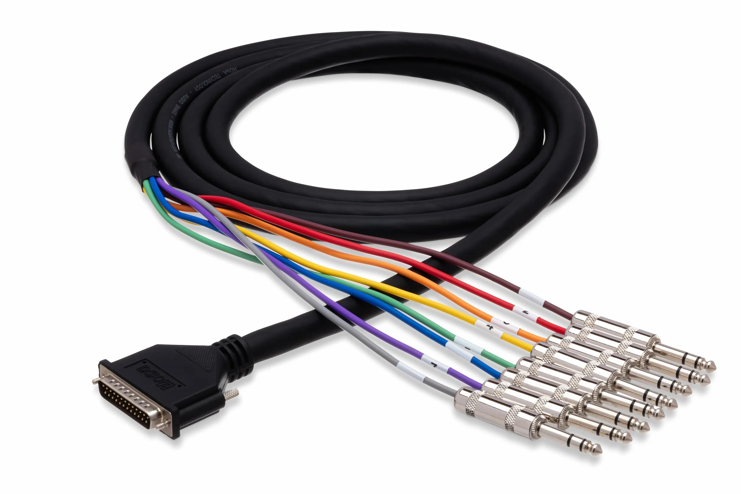 Hosa DTP-803, Balanced Snake, DB25 to 1/4 in TRS, 3 m