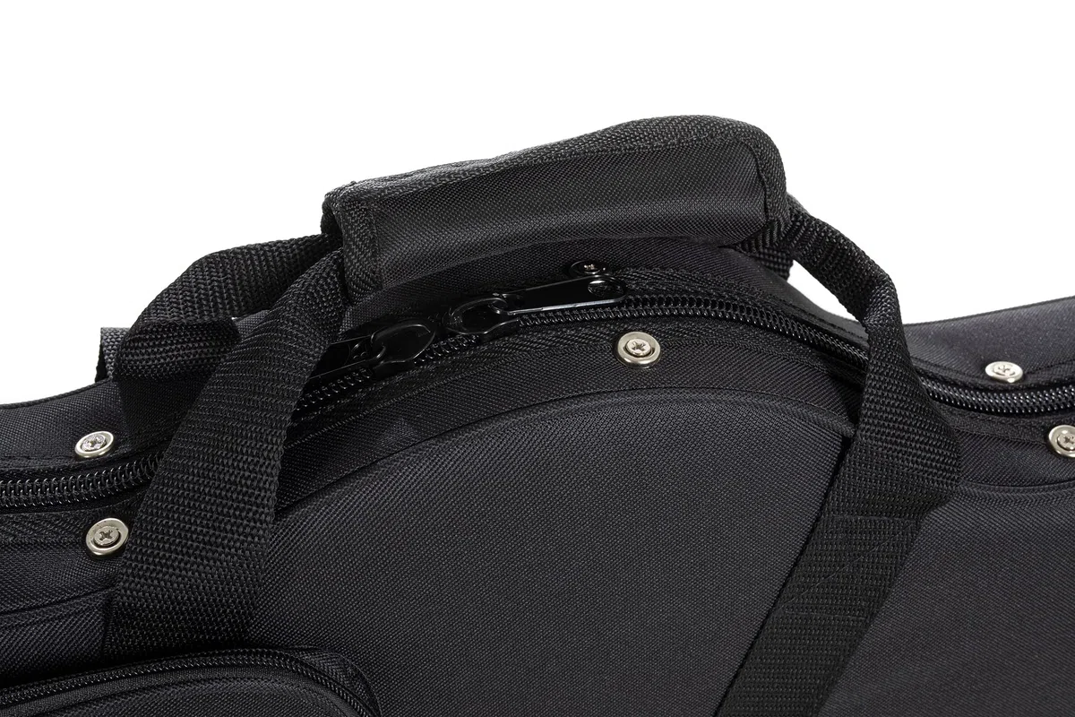 GEWA estuche para guitarra FX Light Weight Softcase para guitarra eléctrica forma S, estuche moldeado negro
