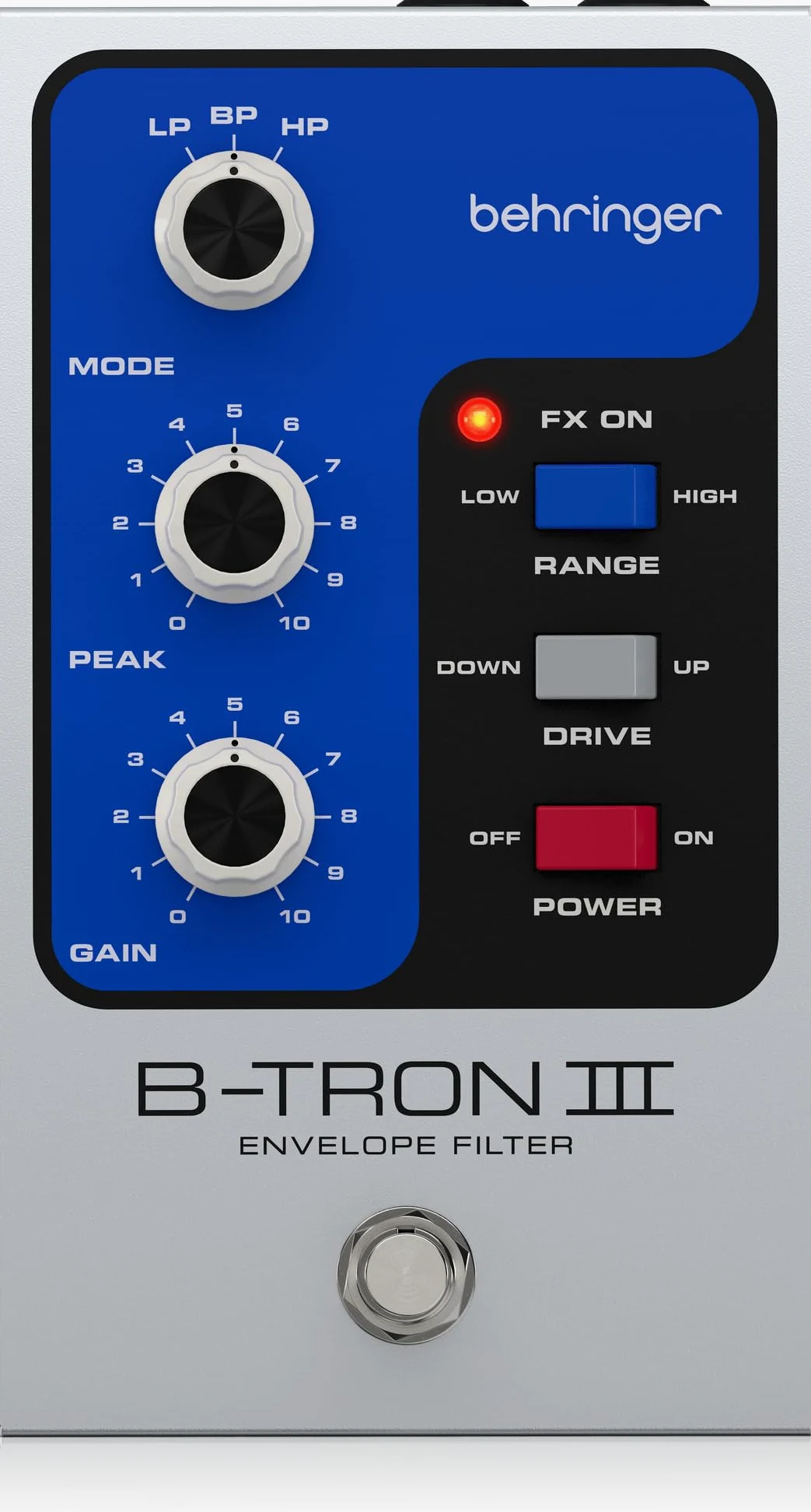 Behringer B-TRON III Pedal Filtro Envolvente Auto-Wah para Guitarra/Bajo, 3 Tipos de Filtro, 2 Modos, True Bypass