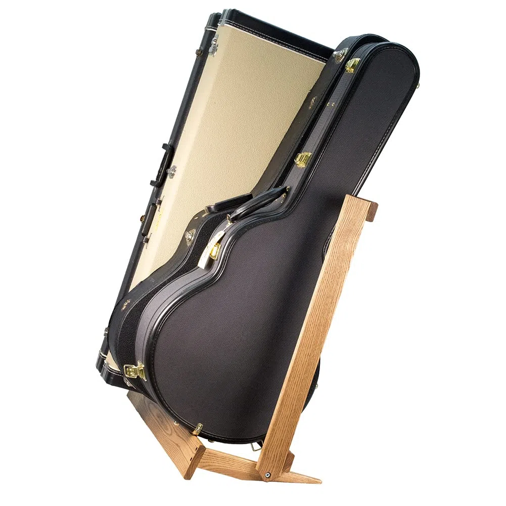 String Swing - Soporte plegable para guitarras eléctricas y acústicas (madera de fresno)