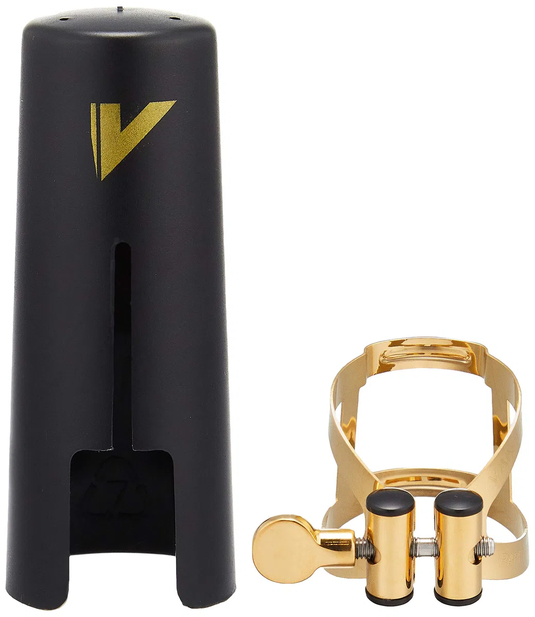 Vandoren LC57DP - Abrazadera para saxofón alto, color dorado