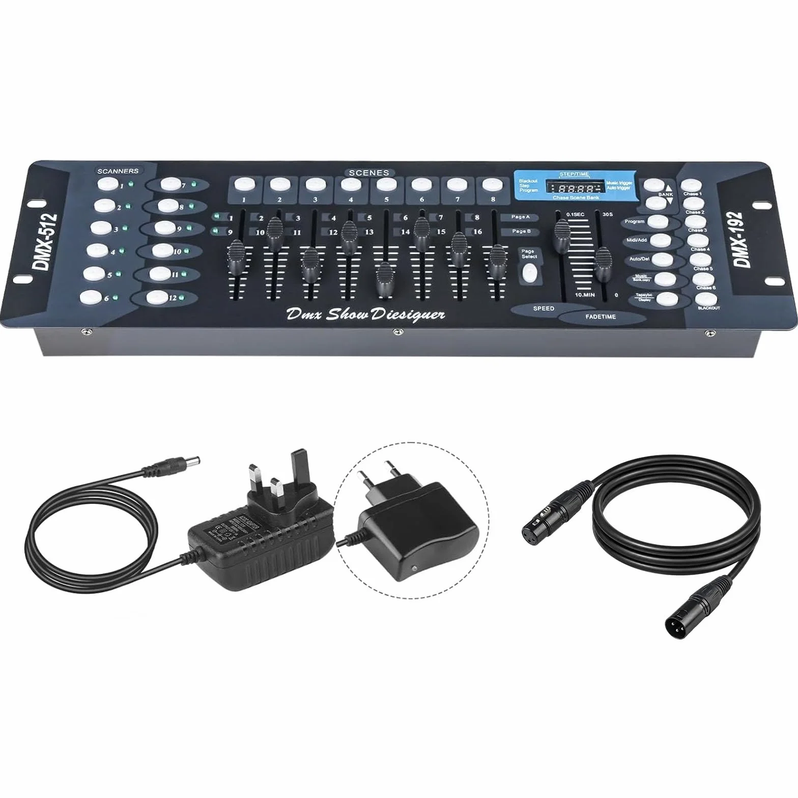Controlador Dmx 192 Canales Dmx512 Controlador para Iluminación de Escenario, Mezcladores de iluminación Mesa Controladora de Luces Consola Dmx 512, Dmx Console Mesa Luces Dmx Controller Control Board
