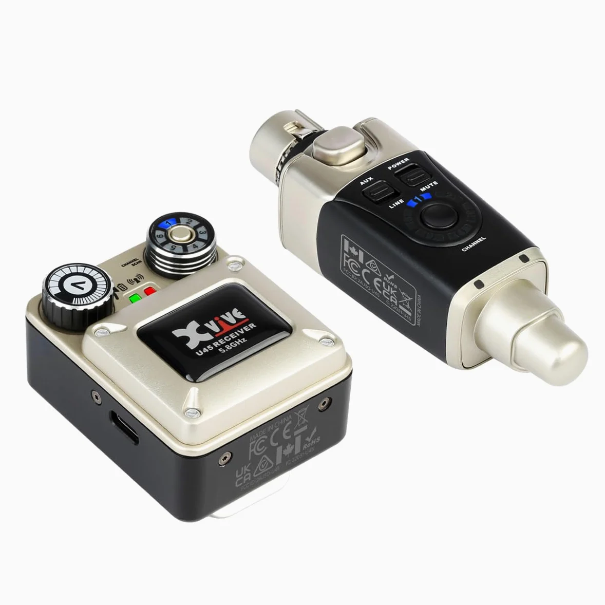 Xvive - U45-5.8GHz Sistema de monitor inalámbrico en el oído