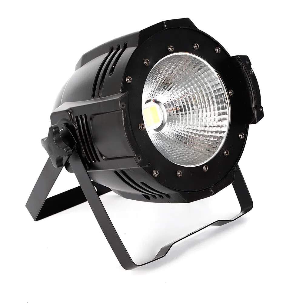 200 W COB LED luz de escenario, par de luces LED para escenarios, luz de escenario, luz blanca fría, DMX512 | 6 CH | 3200 K/6500 K, COB exterior, luz para fiestas, bodas, iglesia, drama