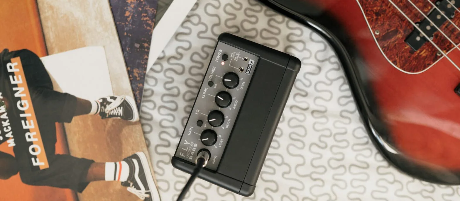 Blackstar Fly 3 Guitarra Bajo Batería Portátil 3 Watt Powered Mini Amp MP3 Line In & Headphone Line Out