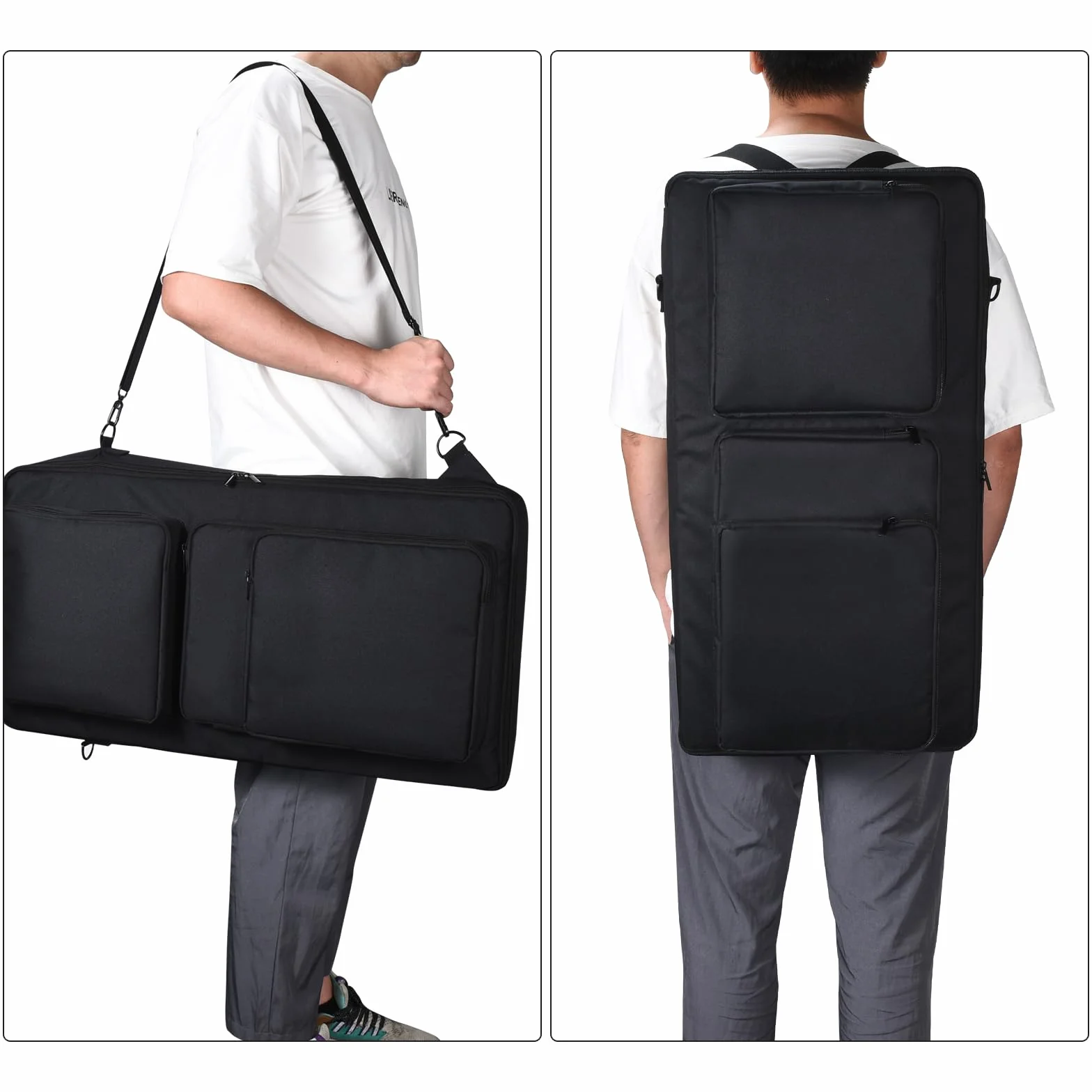 Portátil Controladores de DJ Estuche de Viaje Bolsa de Hombro Mochila Fundas para Pioneer DJ DDJ-FLX6/DDJ SX SX2 SX3 Controladores de DJ,Auriculares,Tableta,Cable,Cargador,Accesorios(Negro)