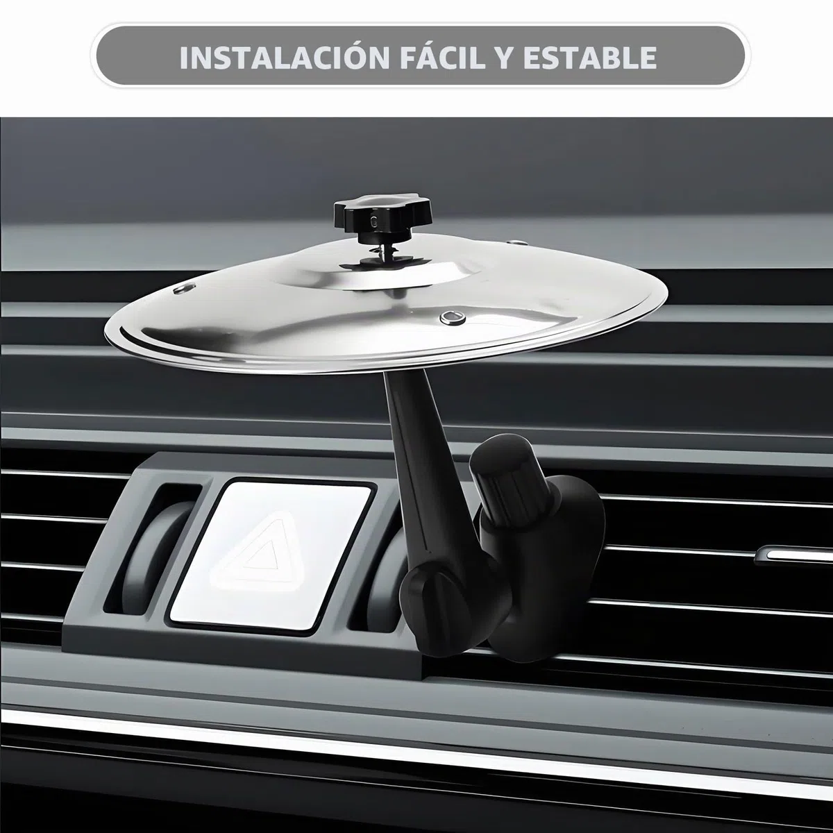 Platillo Bateria para Coche, Car Cymbal Drum Air Vent, Presa d'aria per Piatti per Auto, Mini Car Crash Cymbal