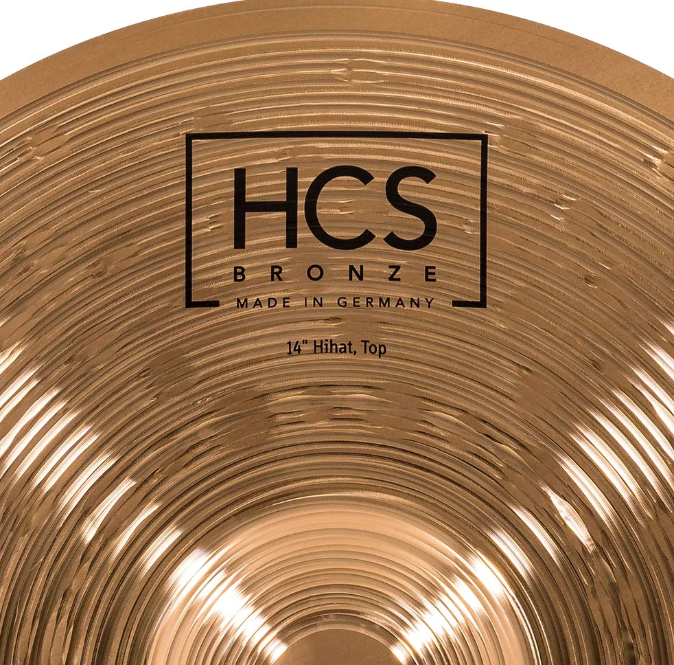 Meinl Cymbals HCS Bronze Complete Cymbal Set Box Pack – Juego de Platillos de Batería con Plato 14 pulgadas Hihat, 16 Crash y 20 Ride – Bronce B8, Acabado Tradicional (HCSB141620)