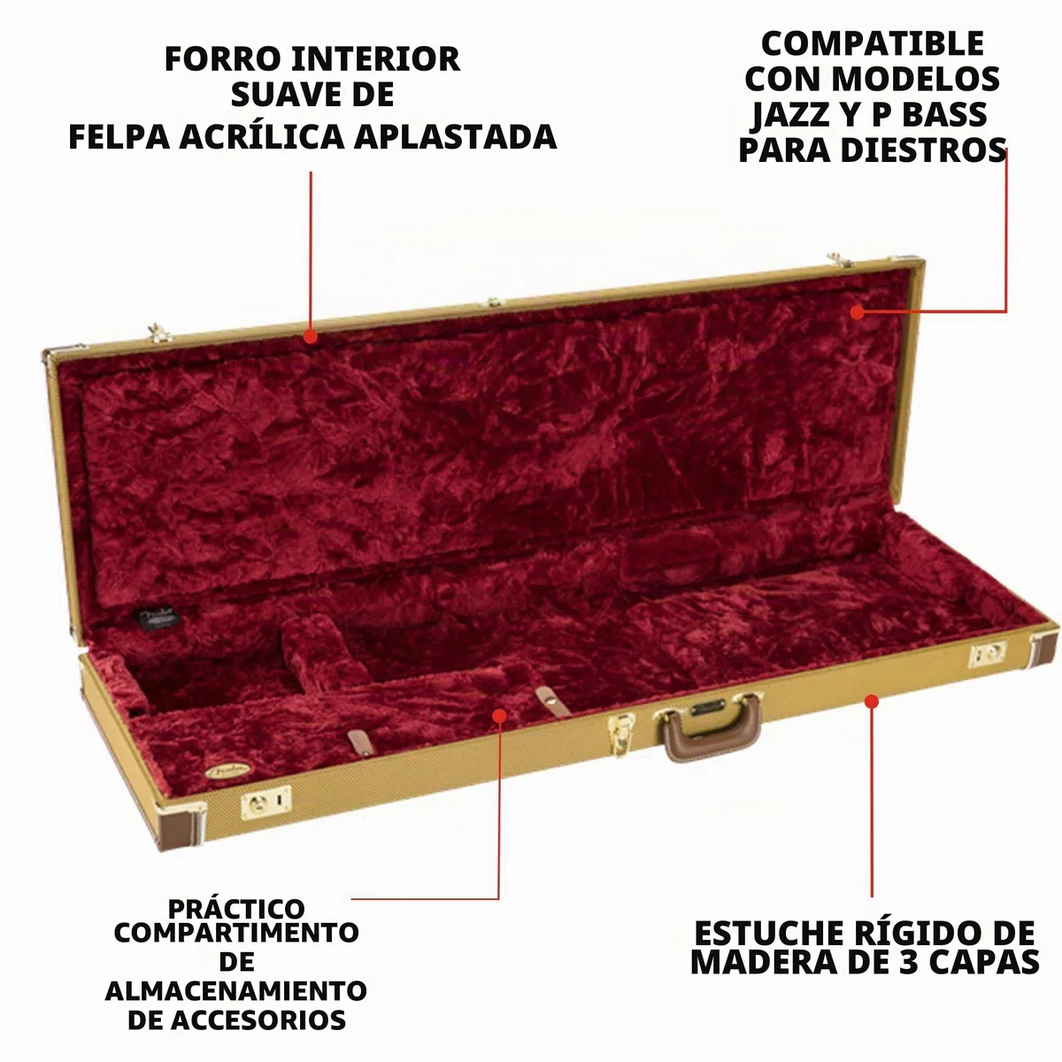 Fender Classic Series - Funda para Precision Bass® y Jazz Bass