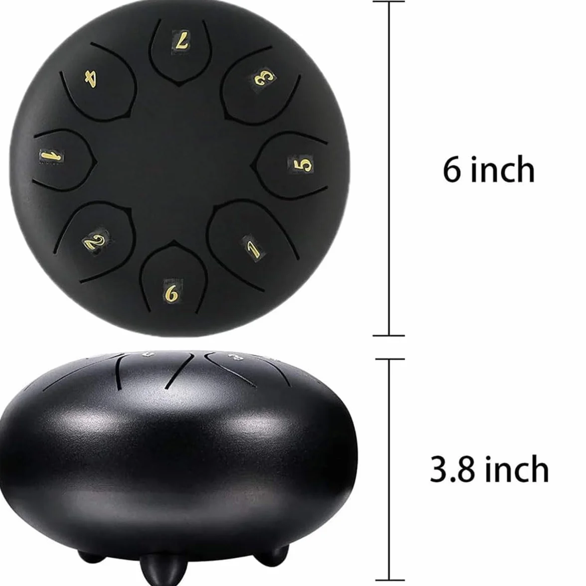 Tambor de Lluvia para Jardín Ch-akra - 6 Pulgadas, 8 Notas, Impermeable - Instrumento Musical al Aire Libre