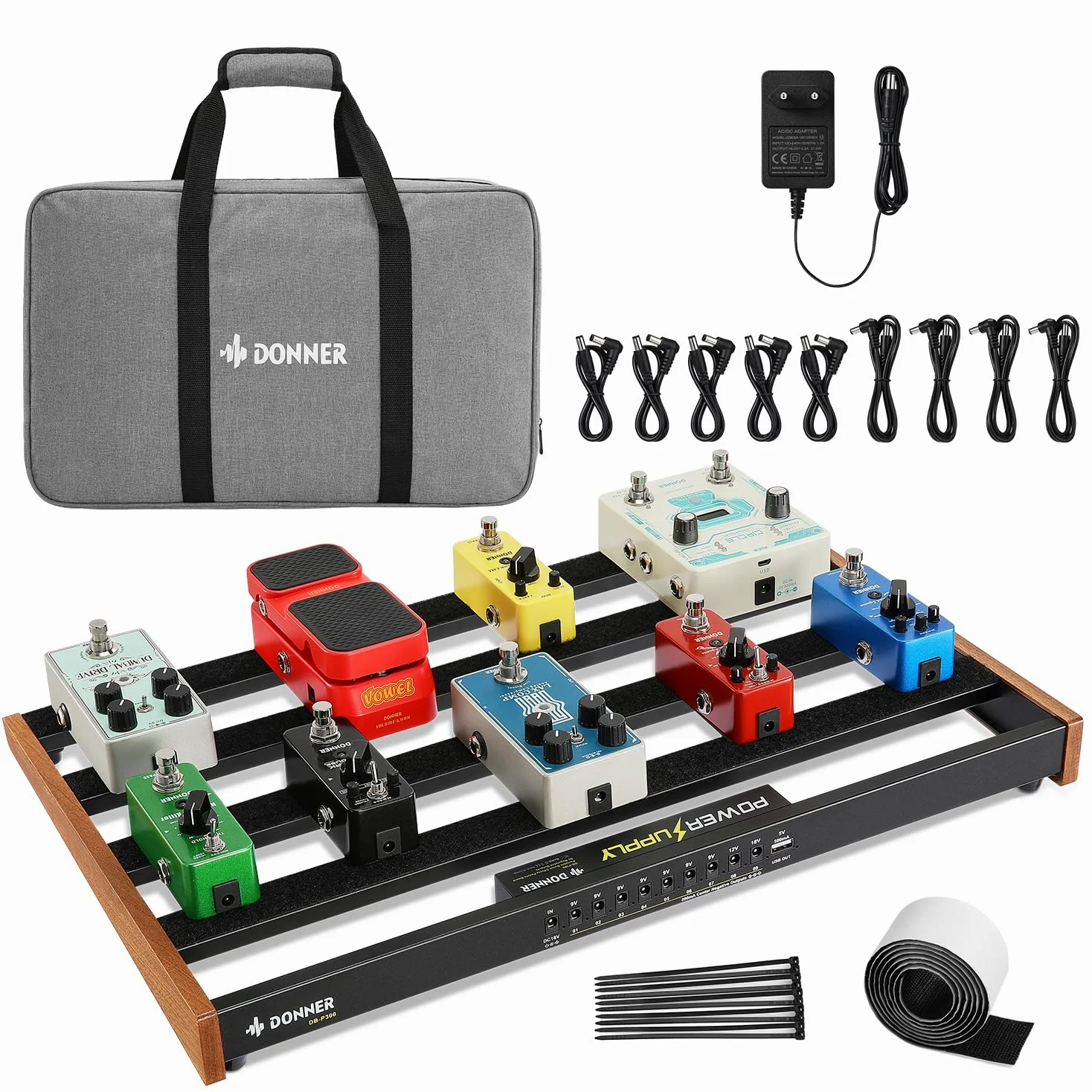 Donner DB-P300 Portable Guitar Effects Pedals Board kit（EU）