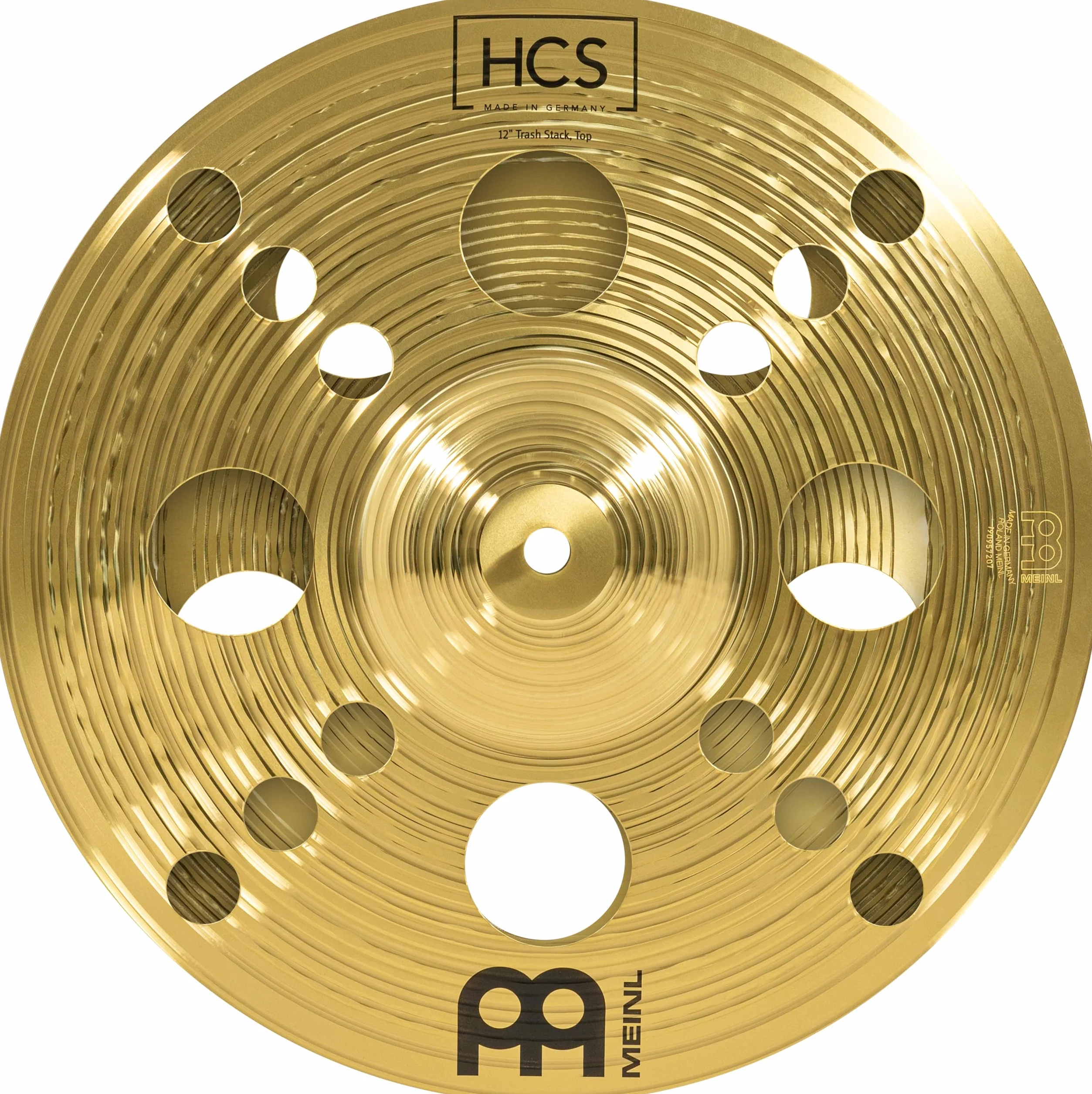 Meinl Cymbals HCS Plato Trash Stack de 12 pulgadas (30,48cm) Platillos de Batería – Latón, Acabado Tradicional (HCS12TRS)