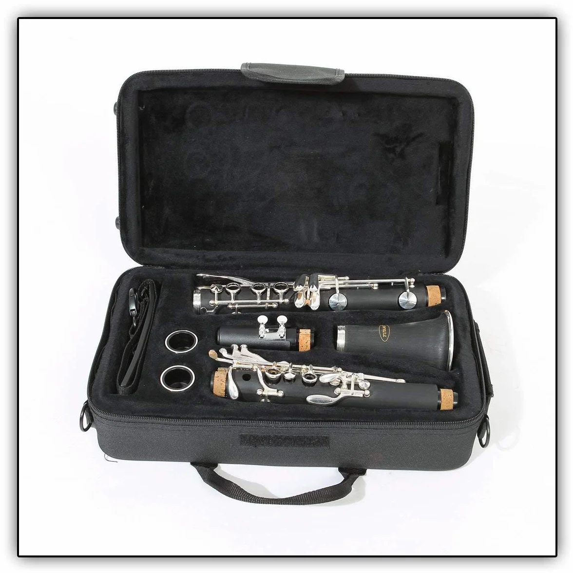 TKB-177 Clarinete en Sib - Sistema Boehm - 17 Llaves argentadas – Con Boquilla & Estuche acolchado