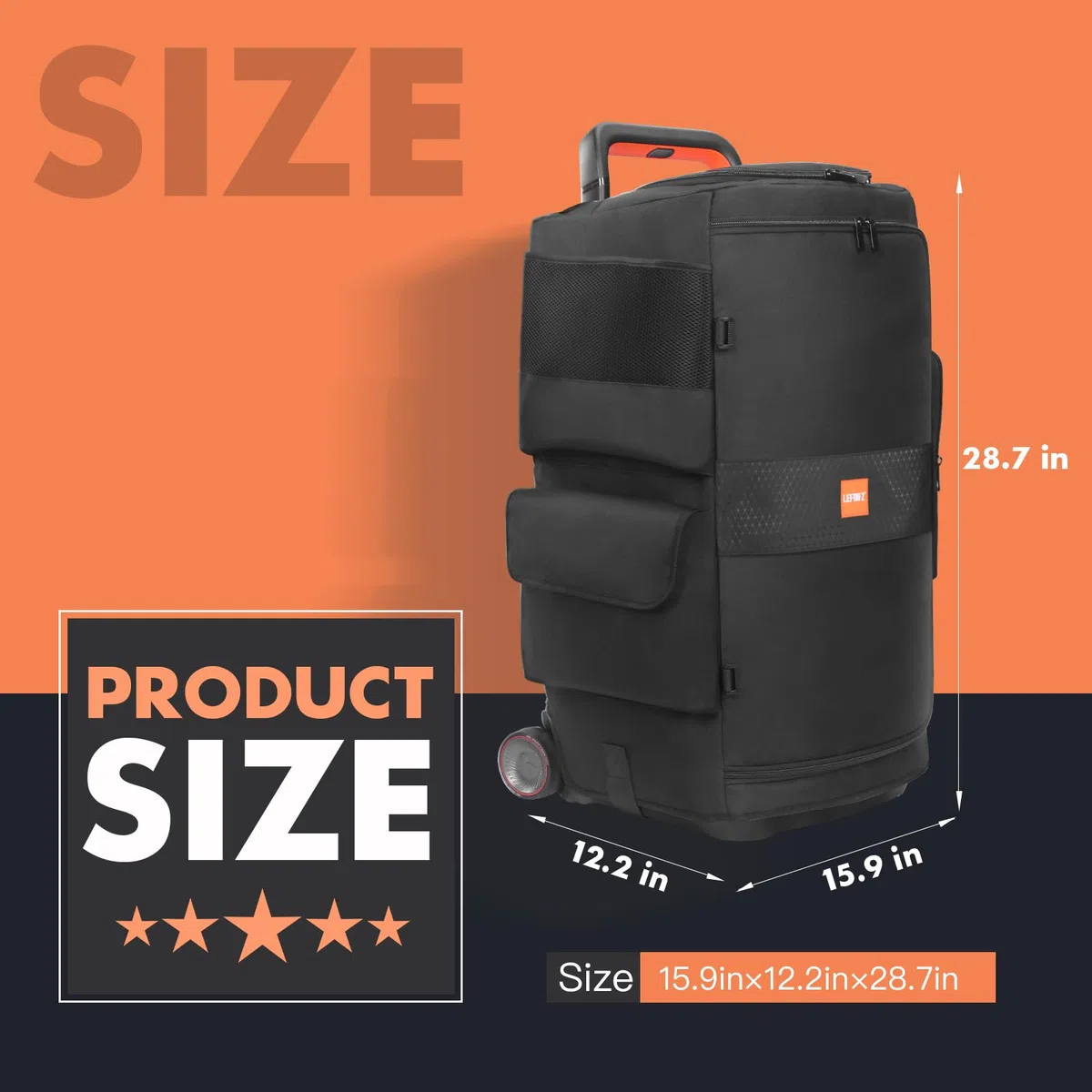 LEFOR·Z Funda para altavoz compatible con JBL PartyBox 520, bolsa de almacenamiento portátil para altavoz JBL PartyBox 520 para viajes al aire libre, solo funda