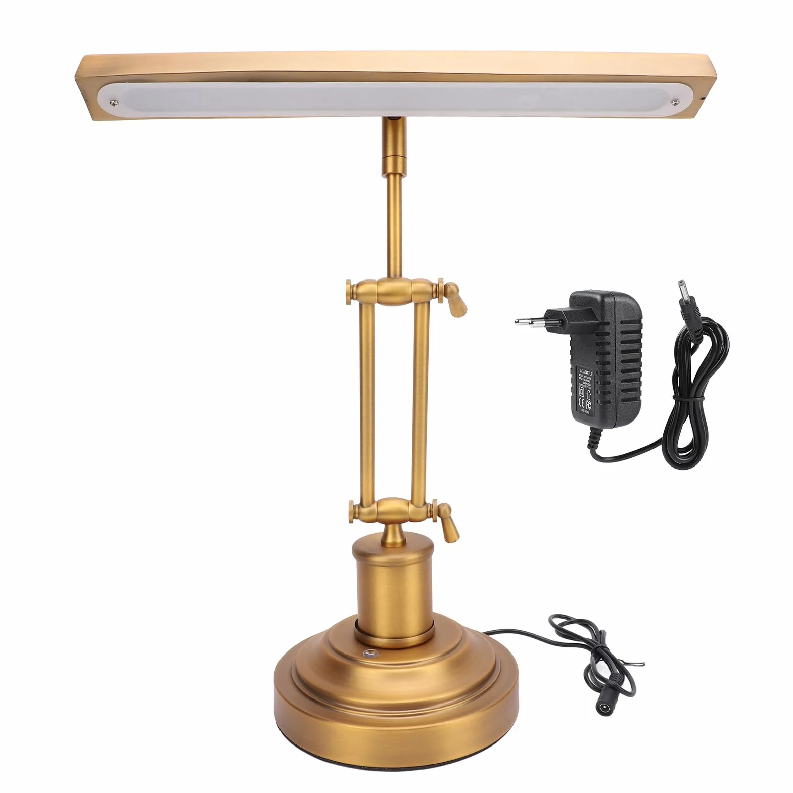Akozon Lámpara de Piano Control Táctil 3000K a 6000K Ajuste de Brillo Continuo Apto para los Ojos 85 CRI Luz de Atril para Leer Tocar el Piano Luz Nocturna Color del (Enchufe de la UE)