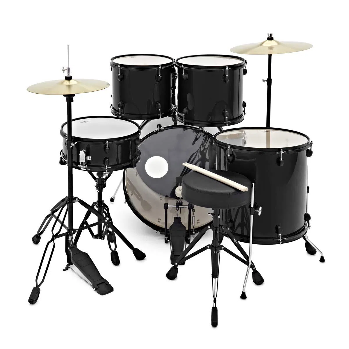 Batería de Principiante de Tamaño Completo BDK-1 de Gear4music Negro