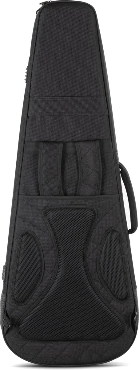 Shaman Funda EGBT-1122BK para Guitarra eléctrica, gigbag Acolchado, Soporte de mástil Ajustable, Bolsillo Exterior Acolchado, Compartimento para Tablet y arnés de Mochila retráctil.