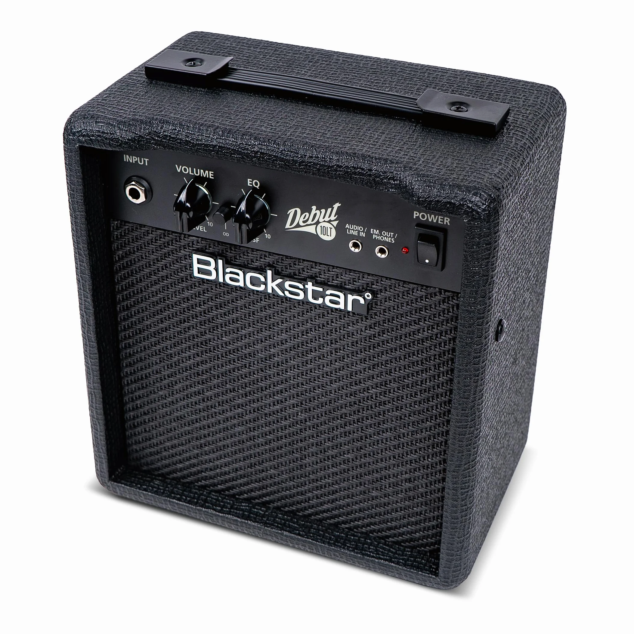 Blackstar Debut 10 LT Amplificador Combinado para Guitarra eléctrica de 10 vatios, Principiantes, Controles de Volumen y Ecualizador, Entrada de Audio y Salida de Auriculares/emulada