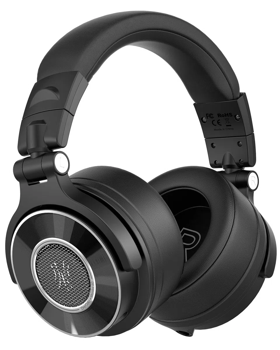 OneOdio Monitor 60 - Auriculares Profesionales de Estudio, Cascos Hi-Res con 50mm Controladores, Audífonos Cerrados con Cable Desmontable (3,5 mm / 6,35 mm) para DJ, Podcast, Grabación, Móvil, PC