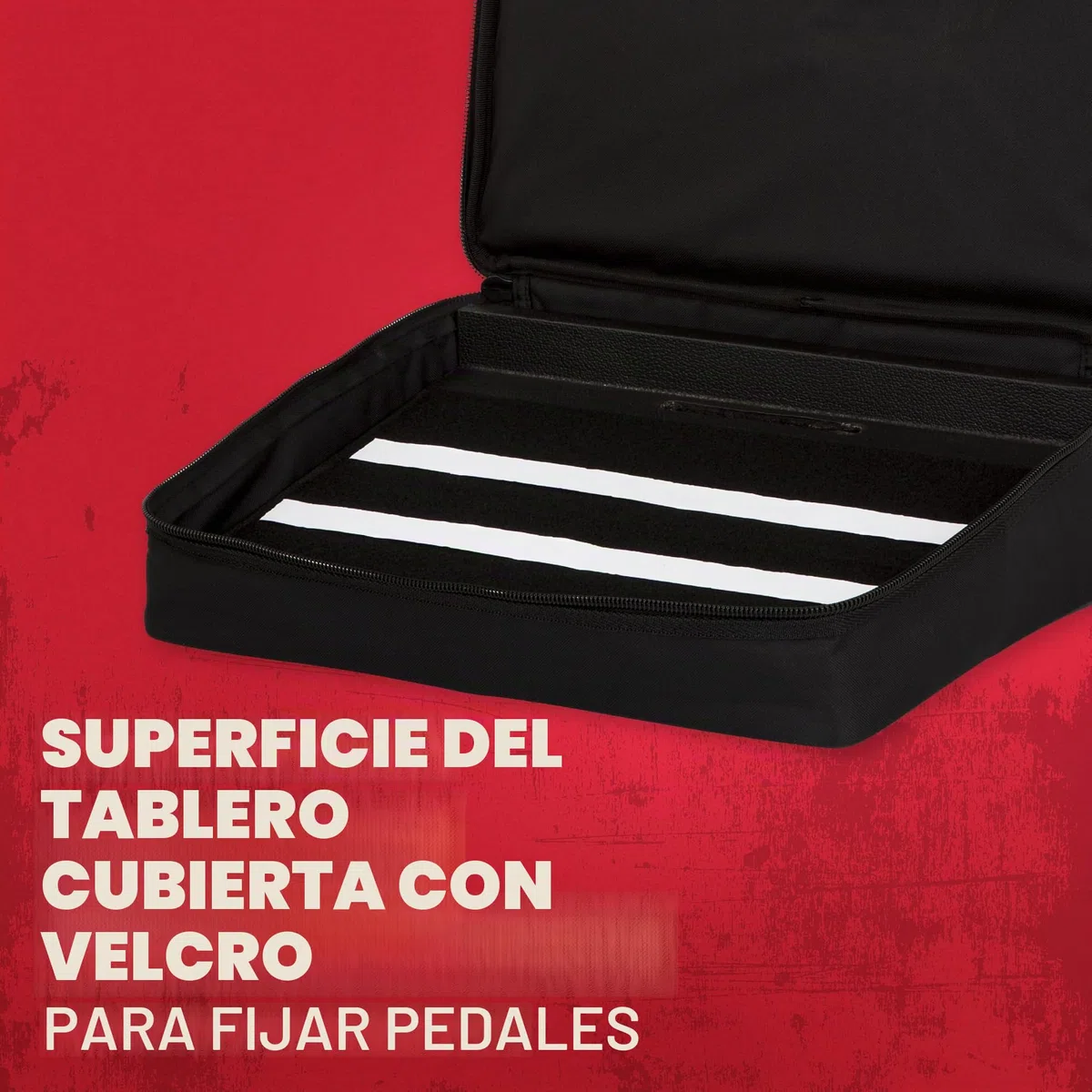 Gator Cases Pedalboard de Madera con Bolsa de Nylon y Bolsillo Externo. 18 x 12" (GPT-BLACK)