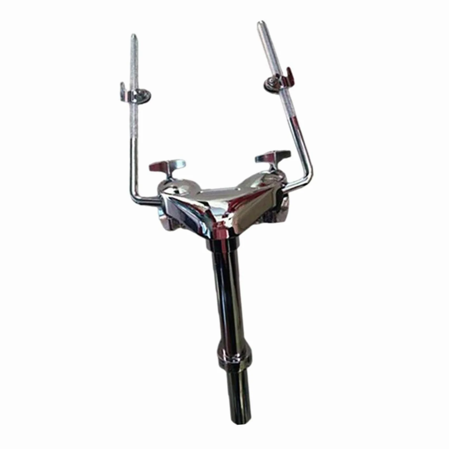 F Fityle Metal Tom Drum Holder Mount Estable Robusto para Tom Drum Instrument DIY Reemplaza piezas, Porta toms doble