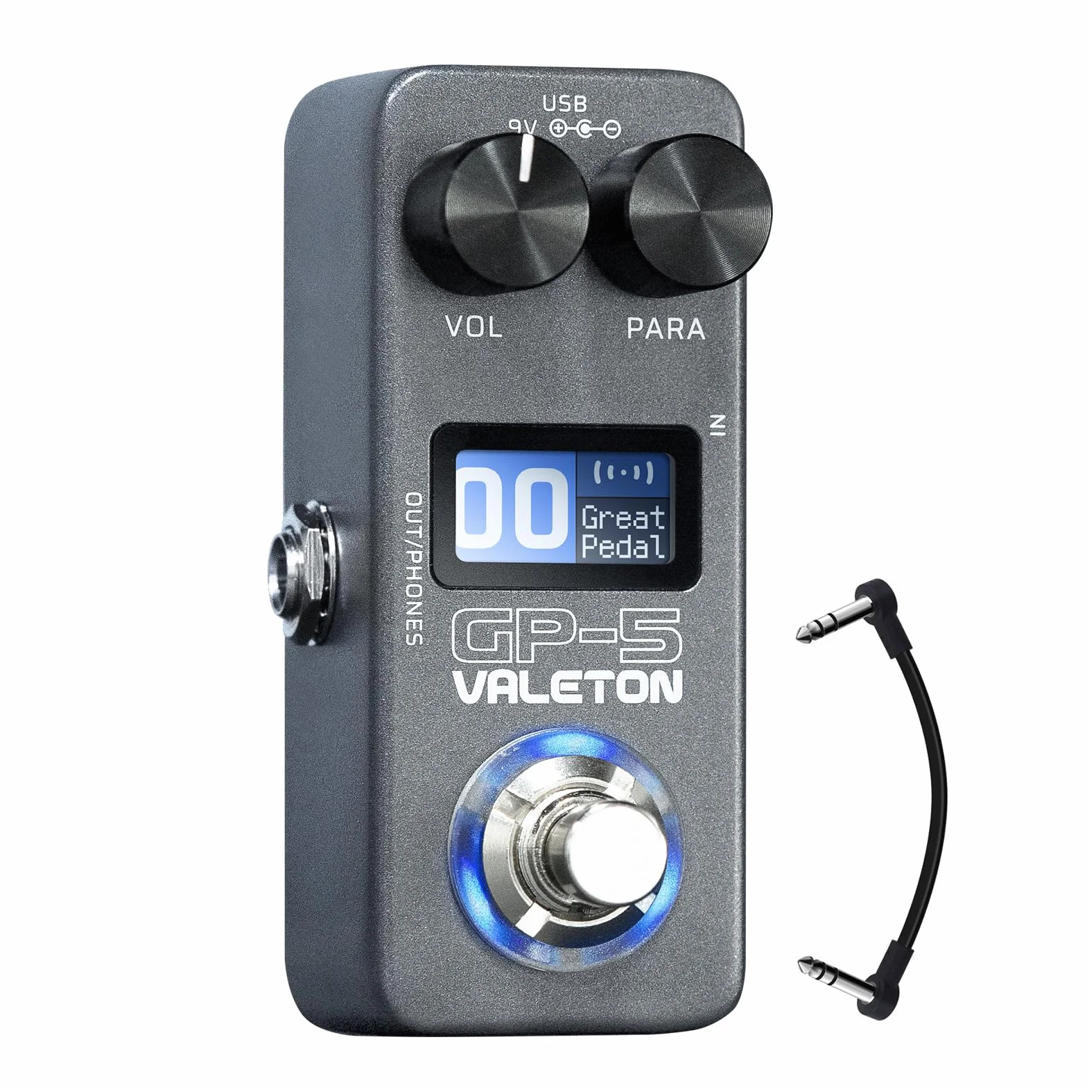VALETON Procesador multiefectos y pedal cargador NAM/IR Supercompacto GP-5