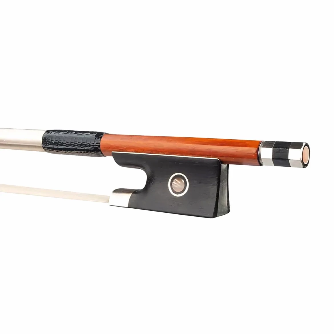 Profesional 4/arco de 4 de ébano violín Arbor crin de caballo blanco violín arco