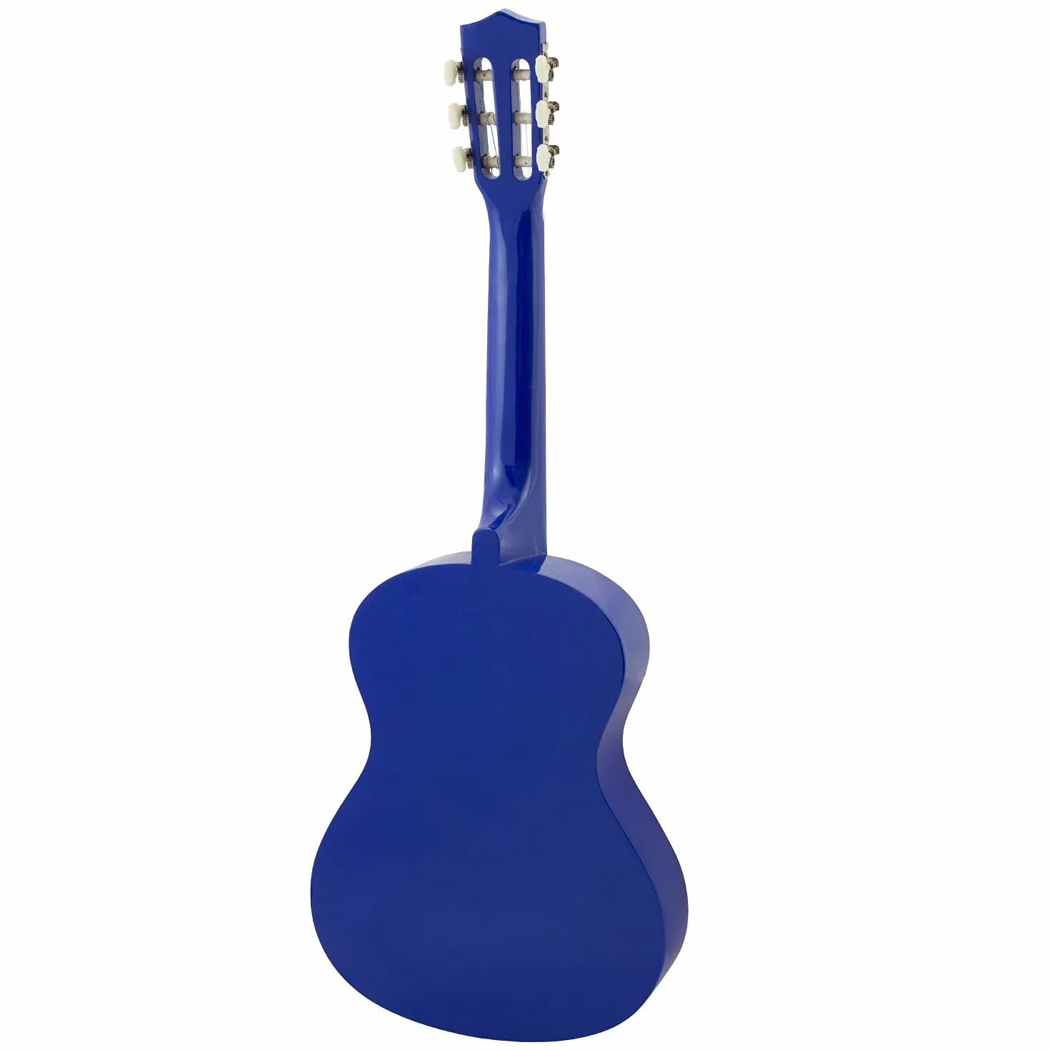 TIGER CLG4 Pack guitarra clásica 3/4 zurdos azul | Incluye bolsa, cuerdas, correa y púa, ideal para niños de 9 a 11 años y principiantes