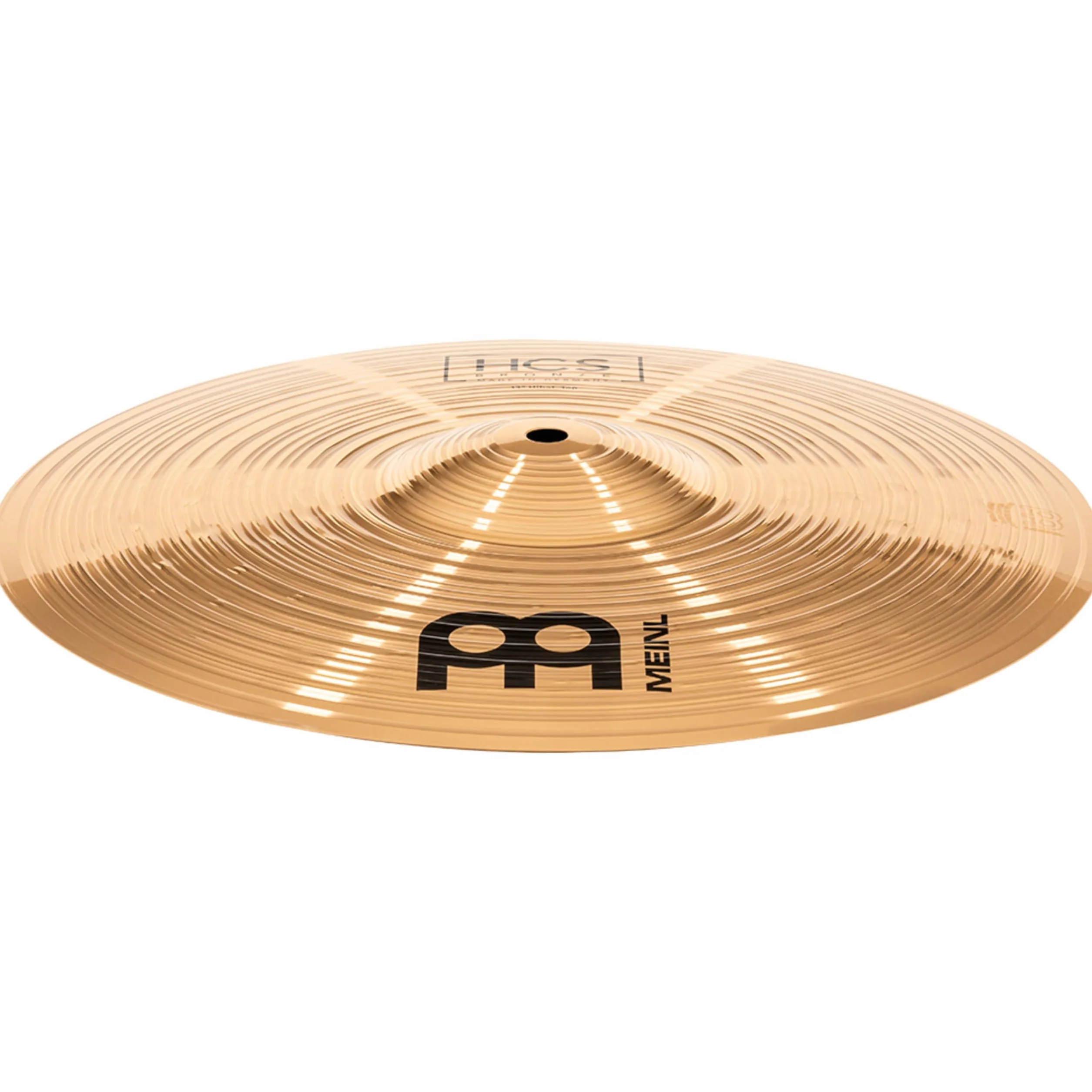 Meinl Cymbals HCS Bronze Plato Hihat de 13 pulgadas (33,02cm) Platillos de Batería – Pareja – Bronce B8, Acabado Tradicional (HCSB13H)