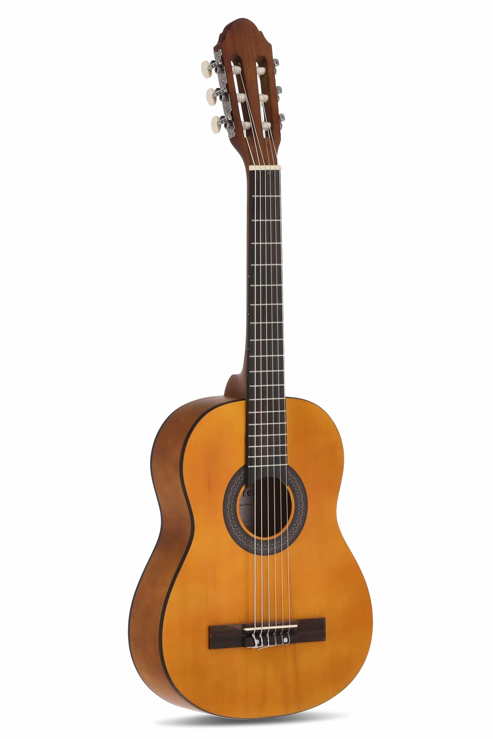 guitarra de concierto, guitarra clásica, 1/2 honey - natural, incl. funda