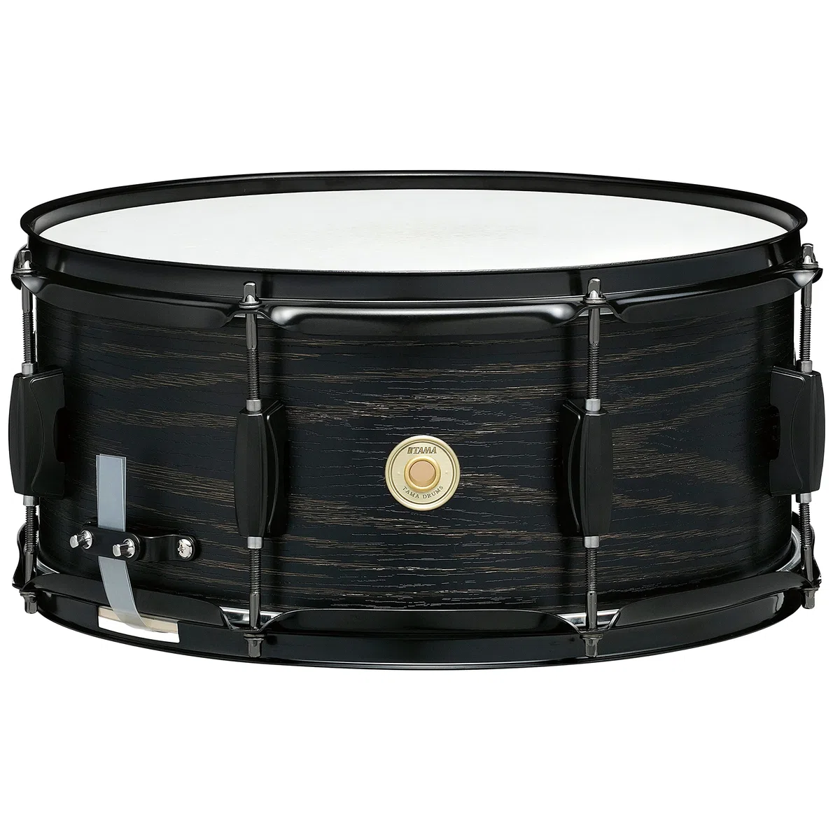 TAMA WP1465BK-BOW - Tambor de Madera de Roble Negro (Black Oak Wrap), 14 x 6.5 pulgadas