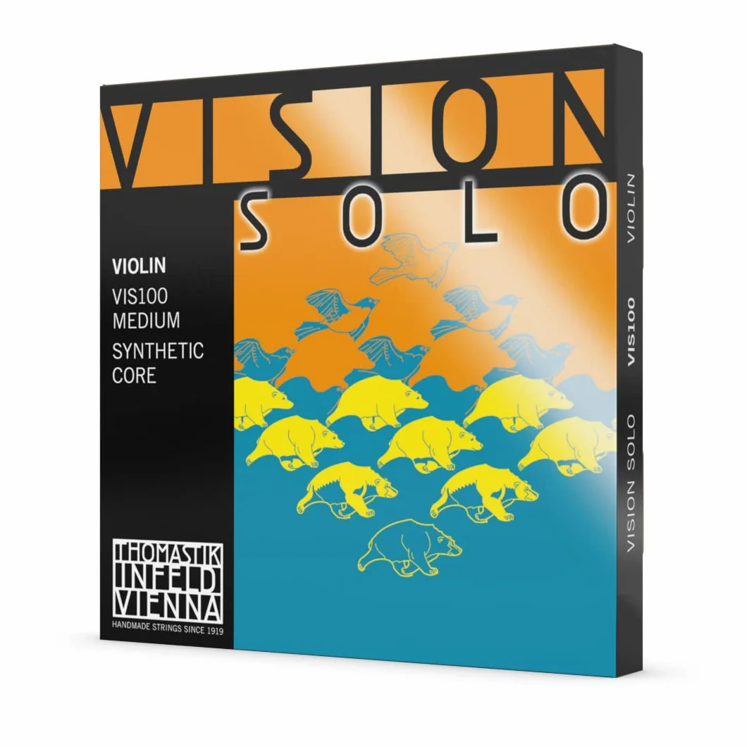 Thomastik-Infeld - Vision Solo - VIS100 - Juego de 4 cuerdas (RE Aluminio) - 4/4 - Envoltura de aluminio - Tensión 23 kg/50,6 lbs