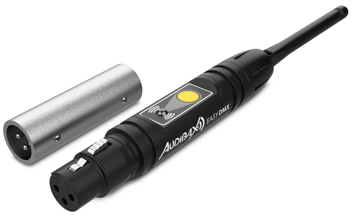 Audibax Easy DMX Transmisor o Receptor Inalámbrico Compacto DMX