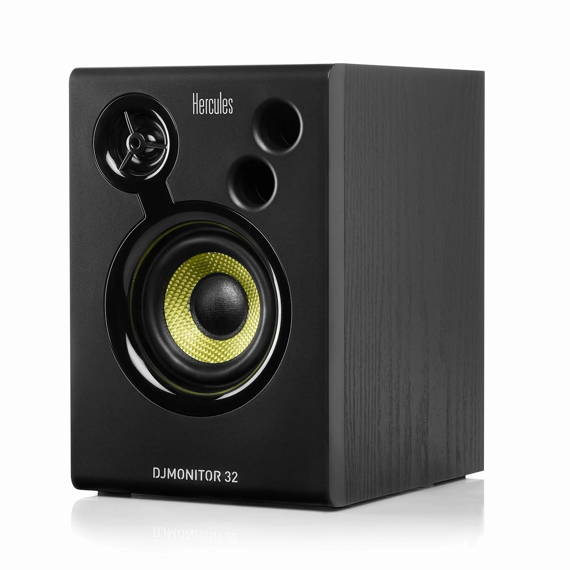 Hercules DJMonitor 32 - Pareja de Altavoces de Monitorización Activos (2 x 15W RMS, Woofers de 3", Ideal para DJ y Home Studio) Negro