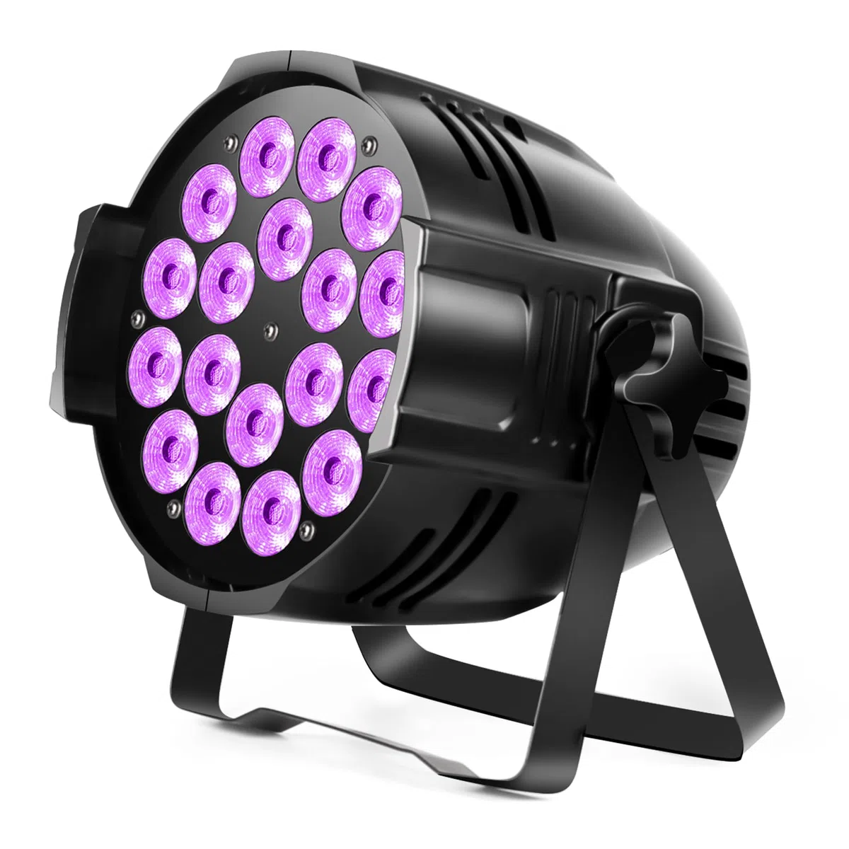 HOLDLAMP 18 Foco Par LED Luz de Escenario RGBW 4 en 1 con DMX 4/8CH para Fiesta, Discoteca, Bar, Fiesta Familiar e Iglesia