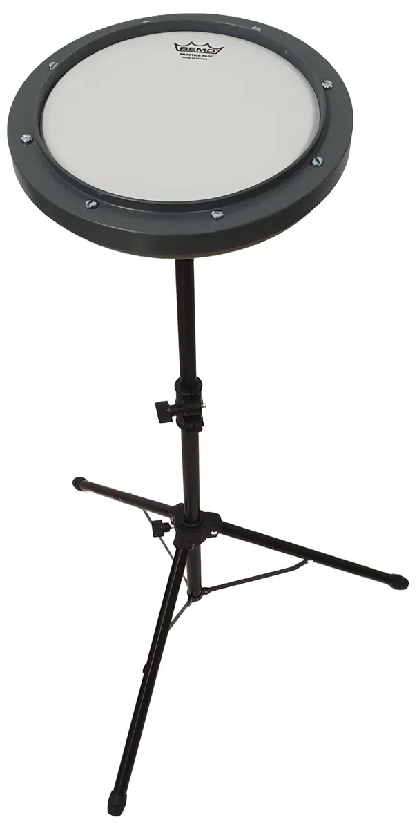 Rockstar - Pad Practicas 8" Remo RT-0008-00 con Soporte Negro y funda. Caja Almohadilla Sorda Aprendizaje Silenciosa- Rockmusic
